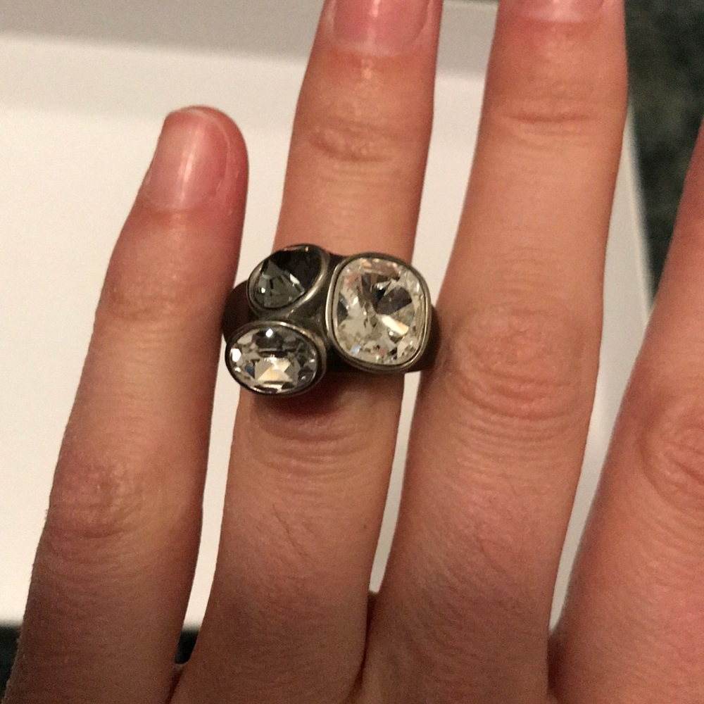 Swarovski Ring - sterling silver